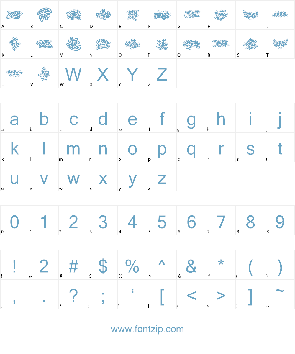 Tattoo No2 Font Character
